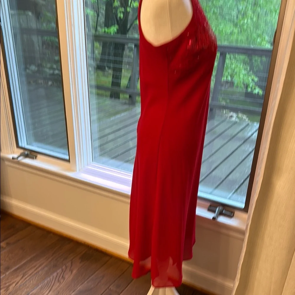 Cachet Elegant Red Sequin Dress 6❤️Valentines - Picture 4 of 6